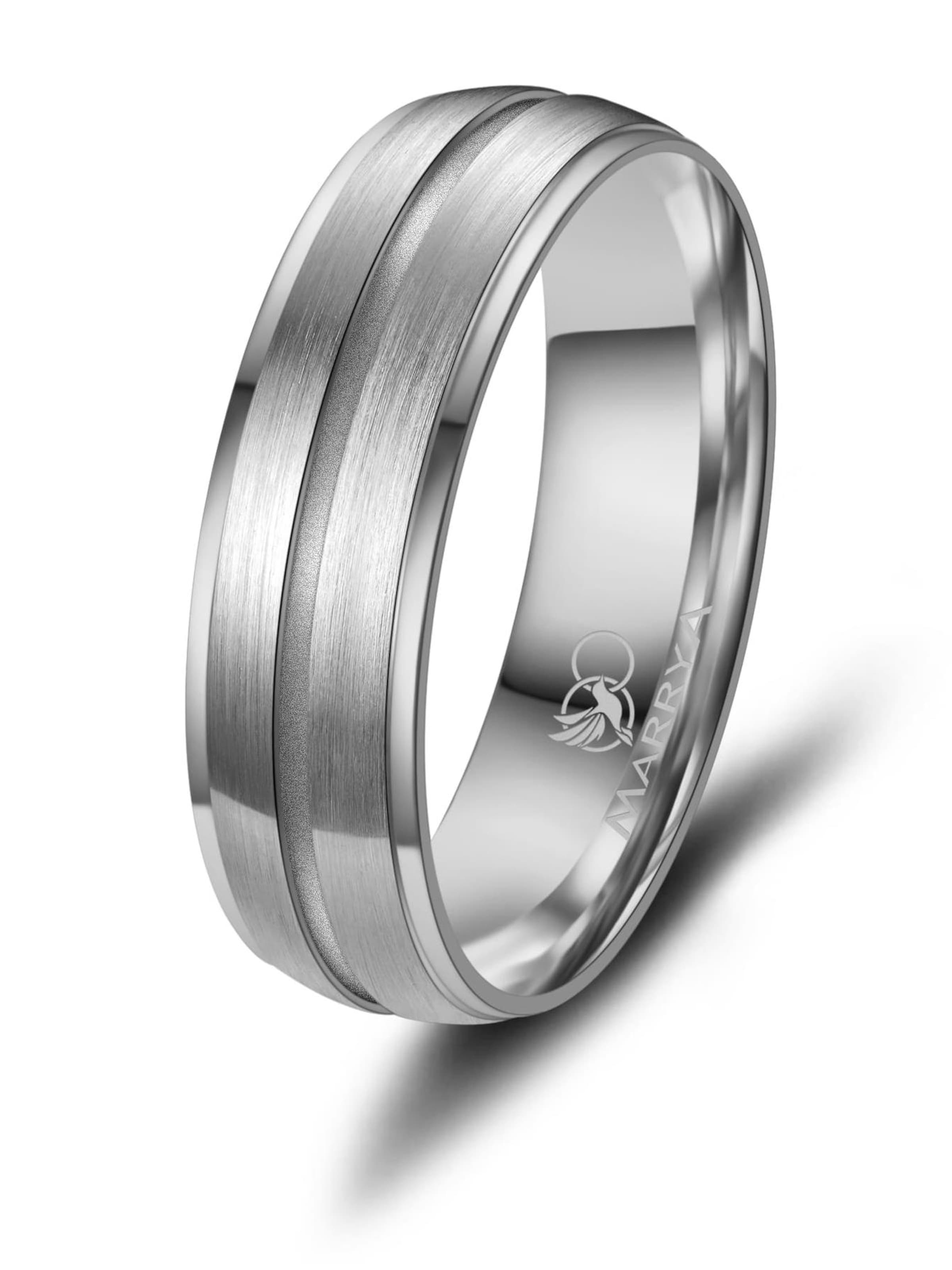 MARRYA Ring 'MARRYA TI-33 Ehering aus Titan' in Zilver