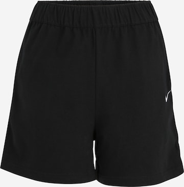Largi Pantaloni de la Nike Sportswear pe negru: față