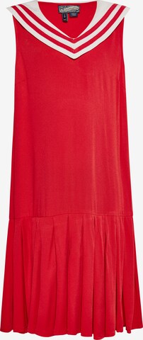 DreiMaster Vintage Jurk in Rood: voorkant