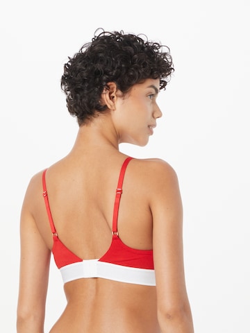 Tommy Jeans - Soutien Bustier Soutien em vermelho