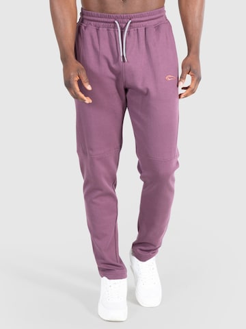 Effilé Pantalon 'Leon' Smilodox en violet : devant