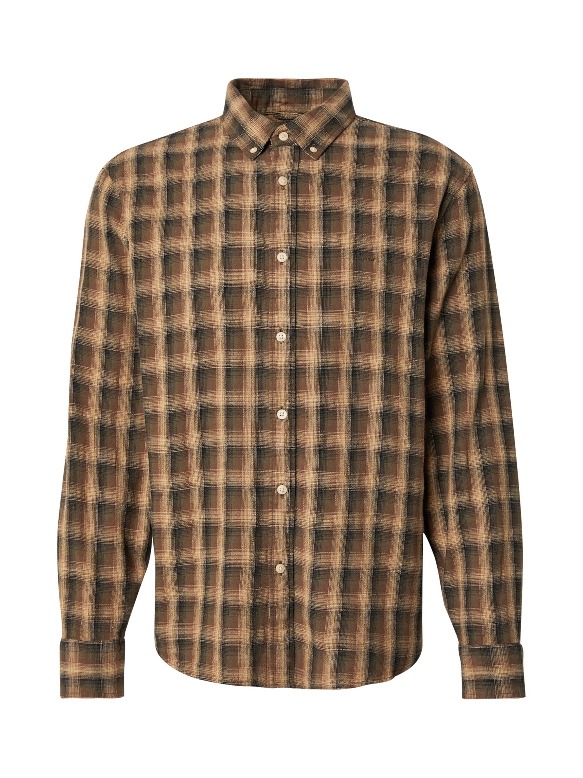 LEVI'S ® Skjorte 'Authentic' i brun / cappuccino / mørkebrun / sort, Produktvisning