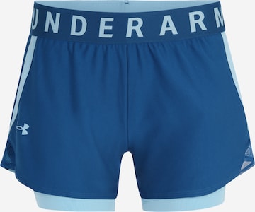 Regular Pantaloni sport 'Play Up' de la UNDER ARMOUR pe albastru: față