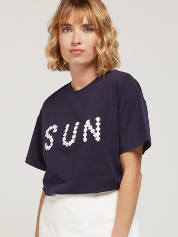 T-shirt 'SUN' andy & lucy en bleu : devant