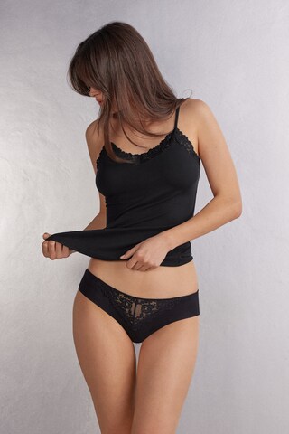 INTIMISSIMI Slip 'Pretty Flowers' in Schwarz