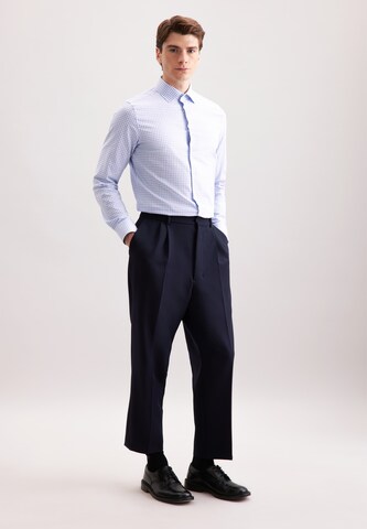 SEIDENSTICKER Slim fit Zakelijk overhemd 'Schwarze Rose ' in Blauw