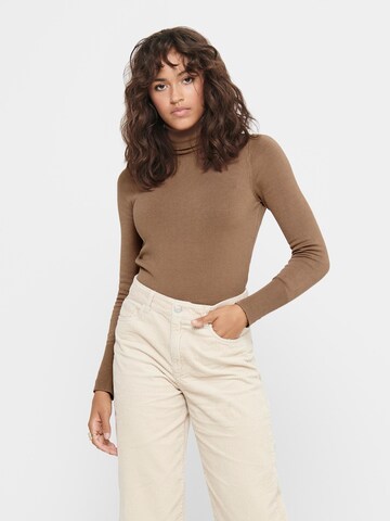 ONLY Sweater 'Venice' in Brown: front