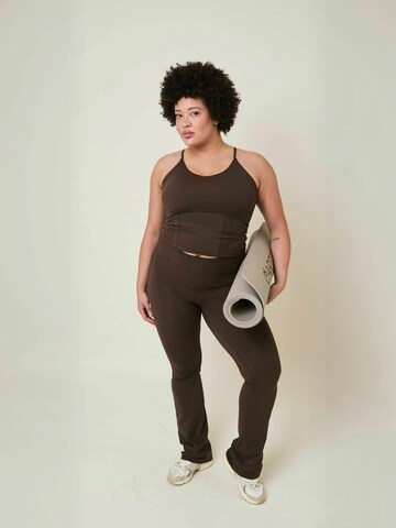 Copenhagen Cartel Top ' Adorn ' in Brown: front