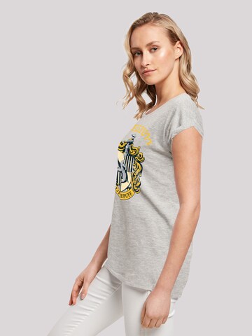 F4NT4STIC Shirt 'Harry Potter Hufflepuff Crest' in Grijs