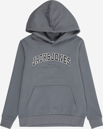 Sweat 'JJECALEB' Jack & Jones Junior en bleu : devant