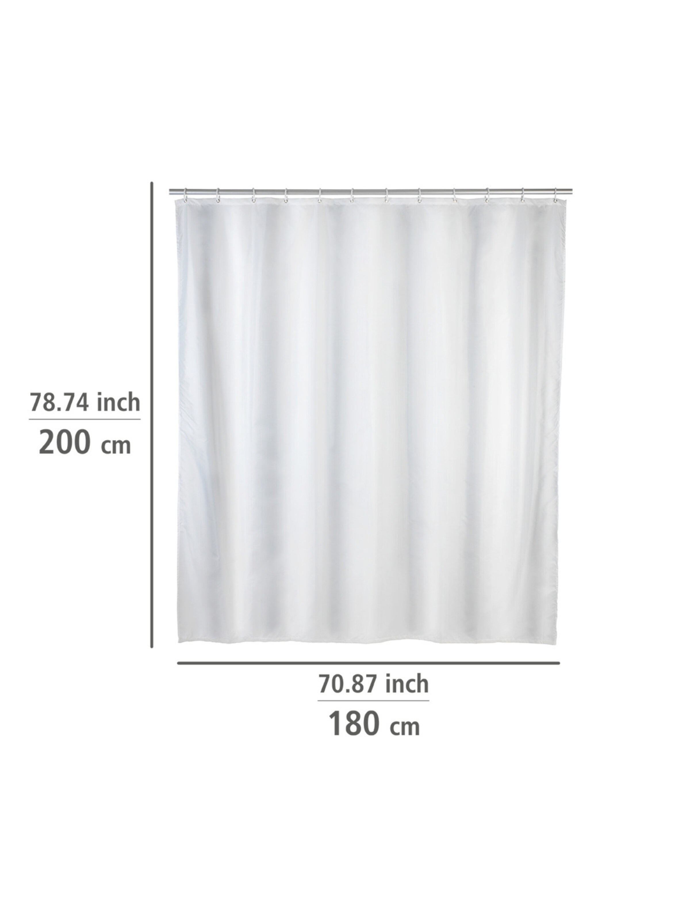 Wenko Shower Curtain in White