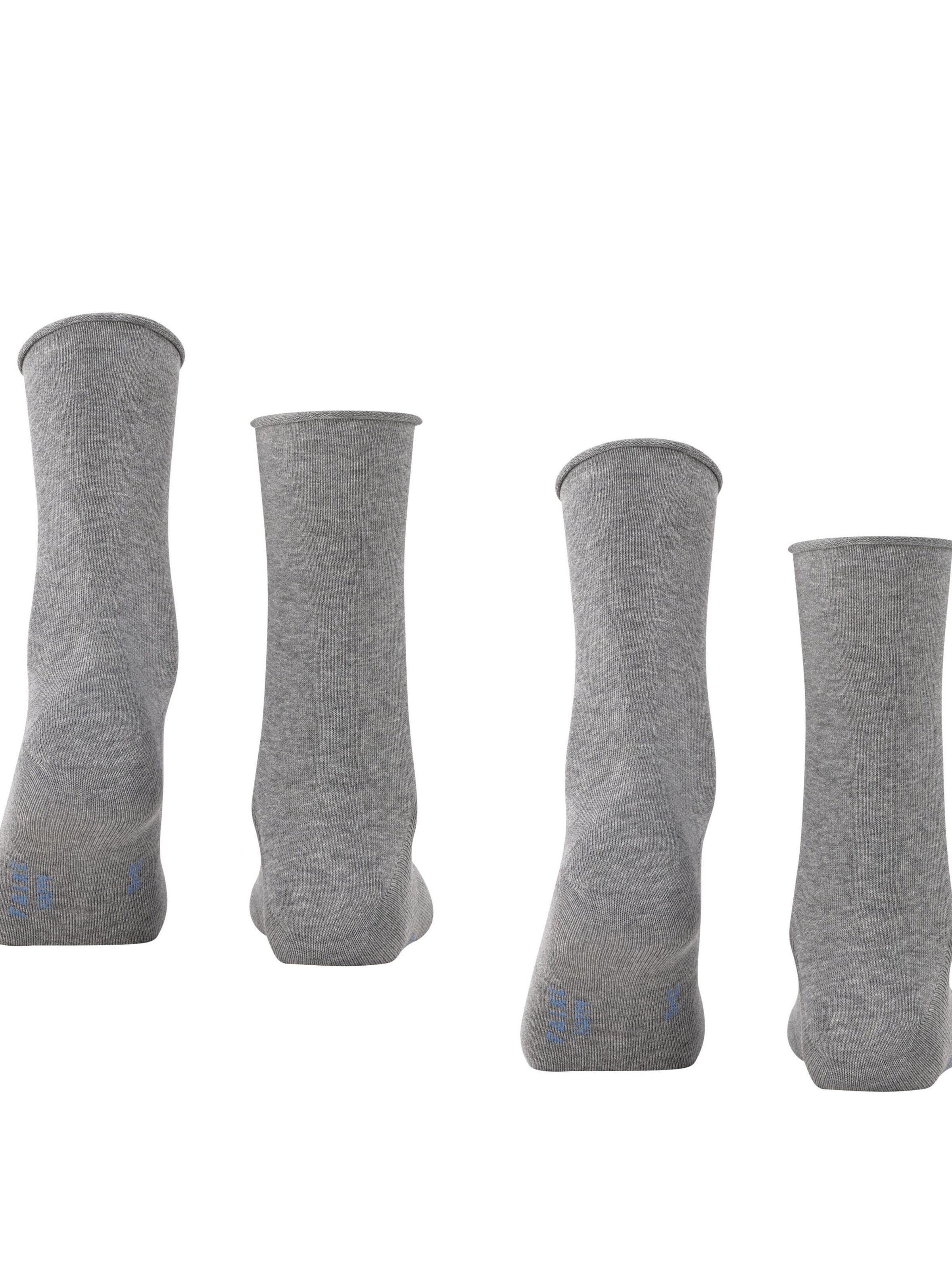FALKE Socks 'Happy 2-Pack' in Grey