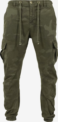 Urban Classics Tapered Haalari värissä vihreä: etupuoli