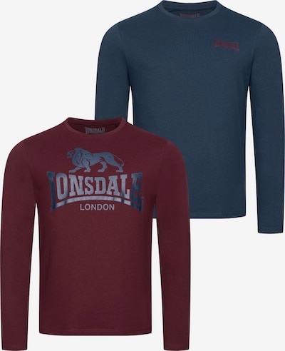 LONSDALE Majica 'Ayrshire' veličine 5XL u mornarsko plava / bordo, Pregled proizvoda