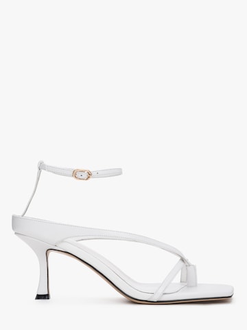 Estro Sandal '5721' i vit: framsida