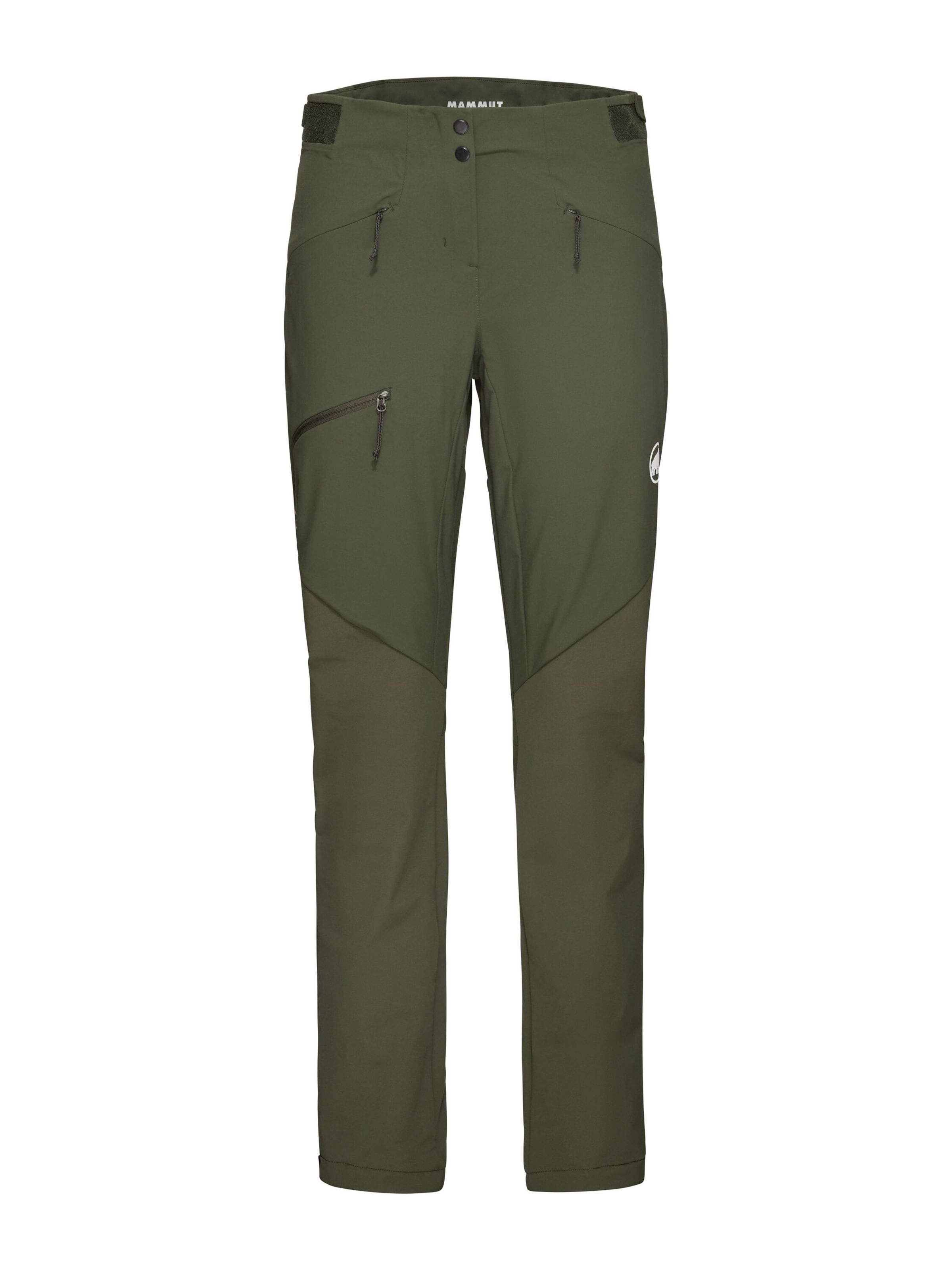 MAMMUT Outdoor Pants in Green: front
