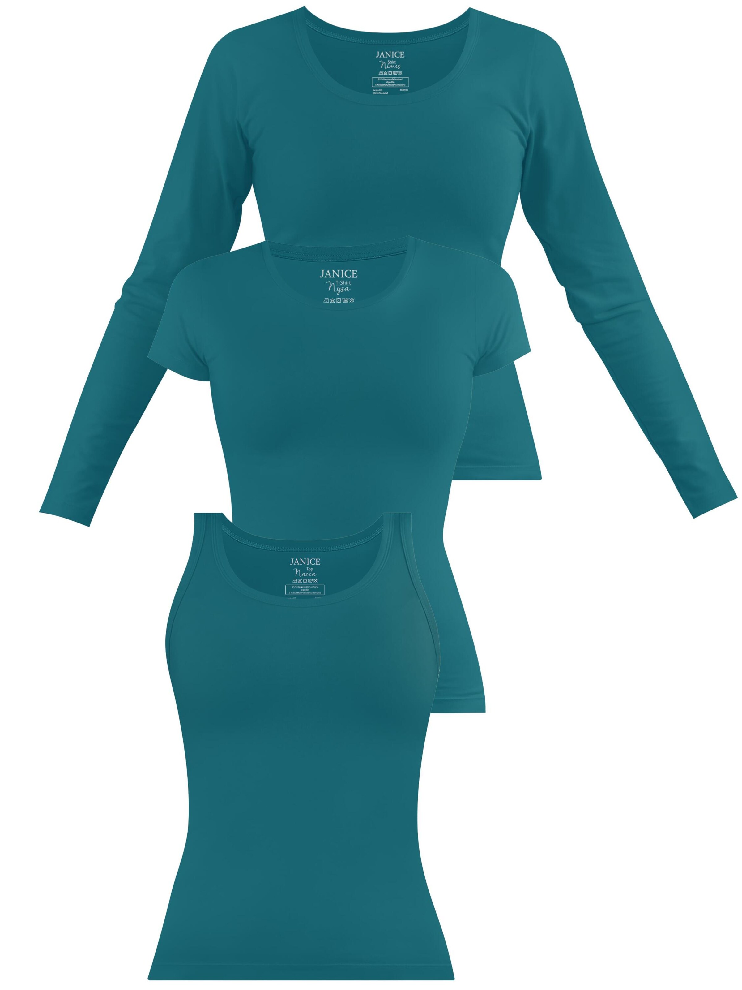Janice - Camiseta en azul: frente