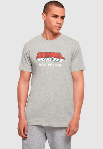 ABSOLUTE CULT T-Shirt 'Deadpool - Aka Wade Wilson' in Grau: predná strana