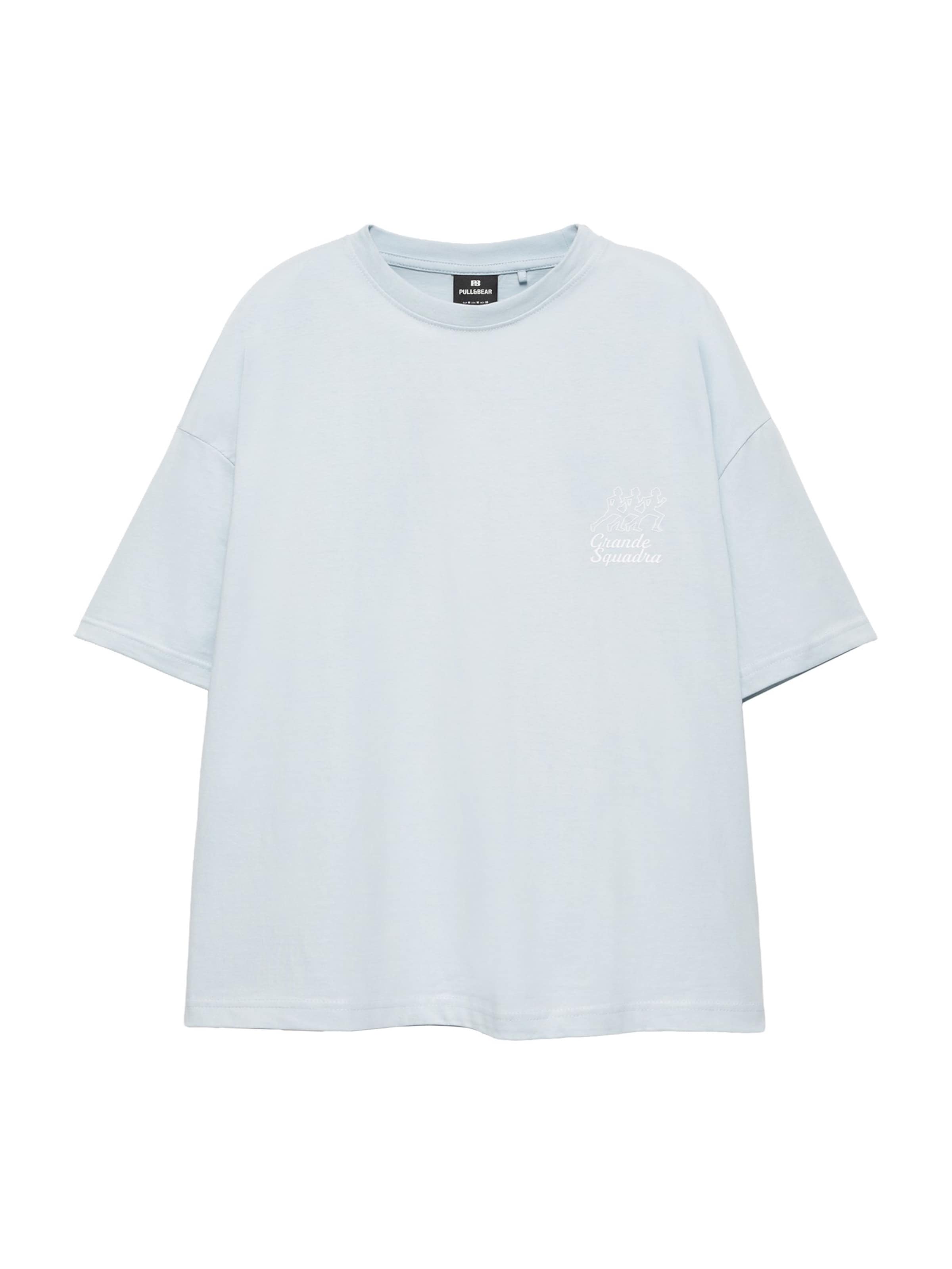 Pull&Bear Paita koossa XS värissä vaaleansininen / keltainen / harmaa / valkoinen, Tuotenäkymä