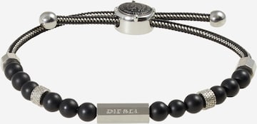 DIESEL - Pulseira em preto: frente