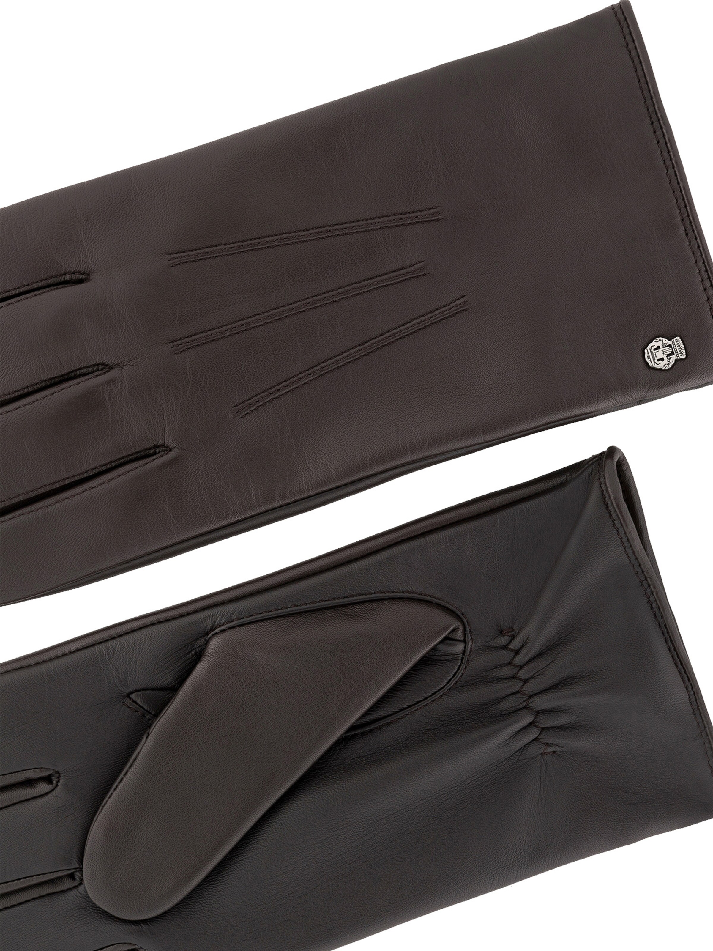 Roeckl Full Finger Gloves 'COBURG TOUCH' in Brown