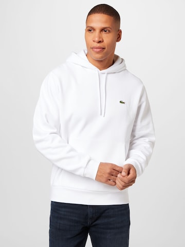 Sweat-shirt LACOSTE en blanc : devant