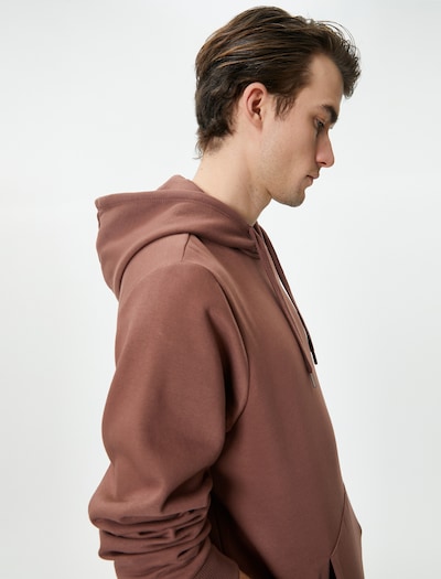Koton Sweatshirt in braun / weiß, Produktansicht
