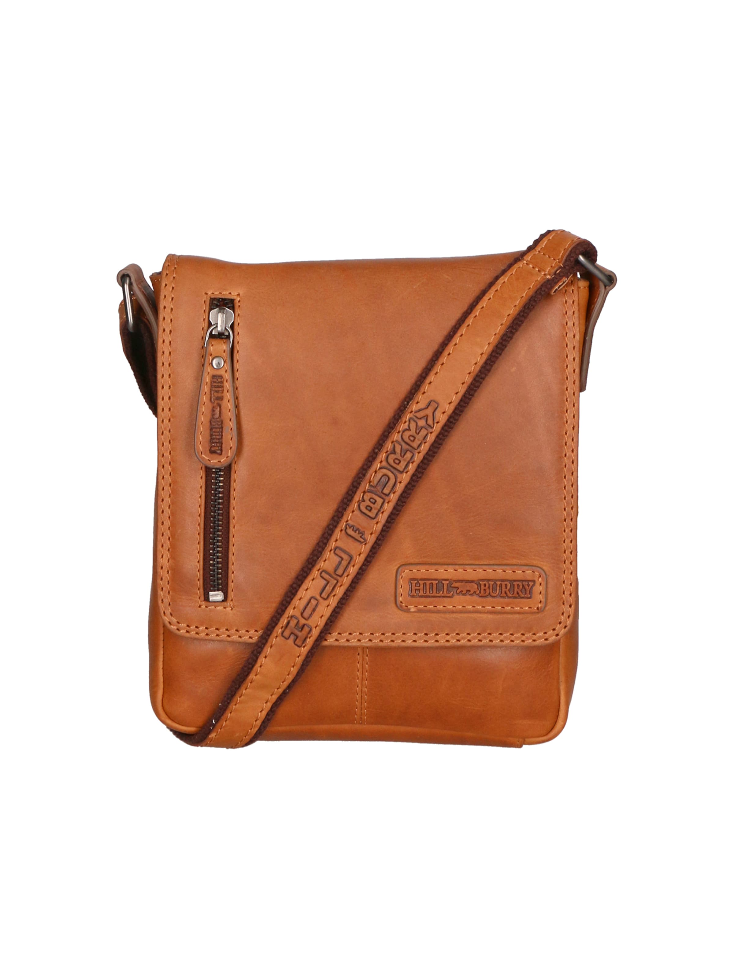 HILL BURRY Schoudertas in Bruin: voorkant