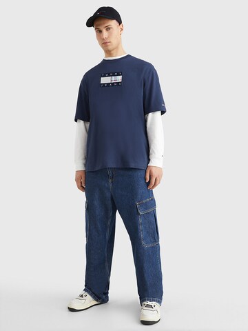 T-Shirt 'Tartan' Tommy Jeans en bleu