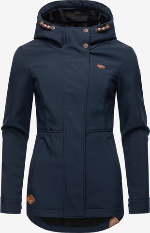 Ragwear Weatherproof jacket 'Yba' in Blue: front