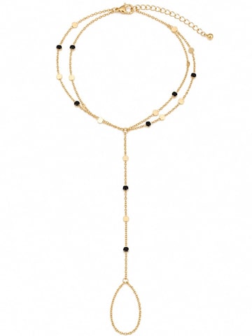 fashionshowcase Armband 'SHAELA – Handkette'‌‌‌‌‌‌ in Gold: Vorderseite