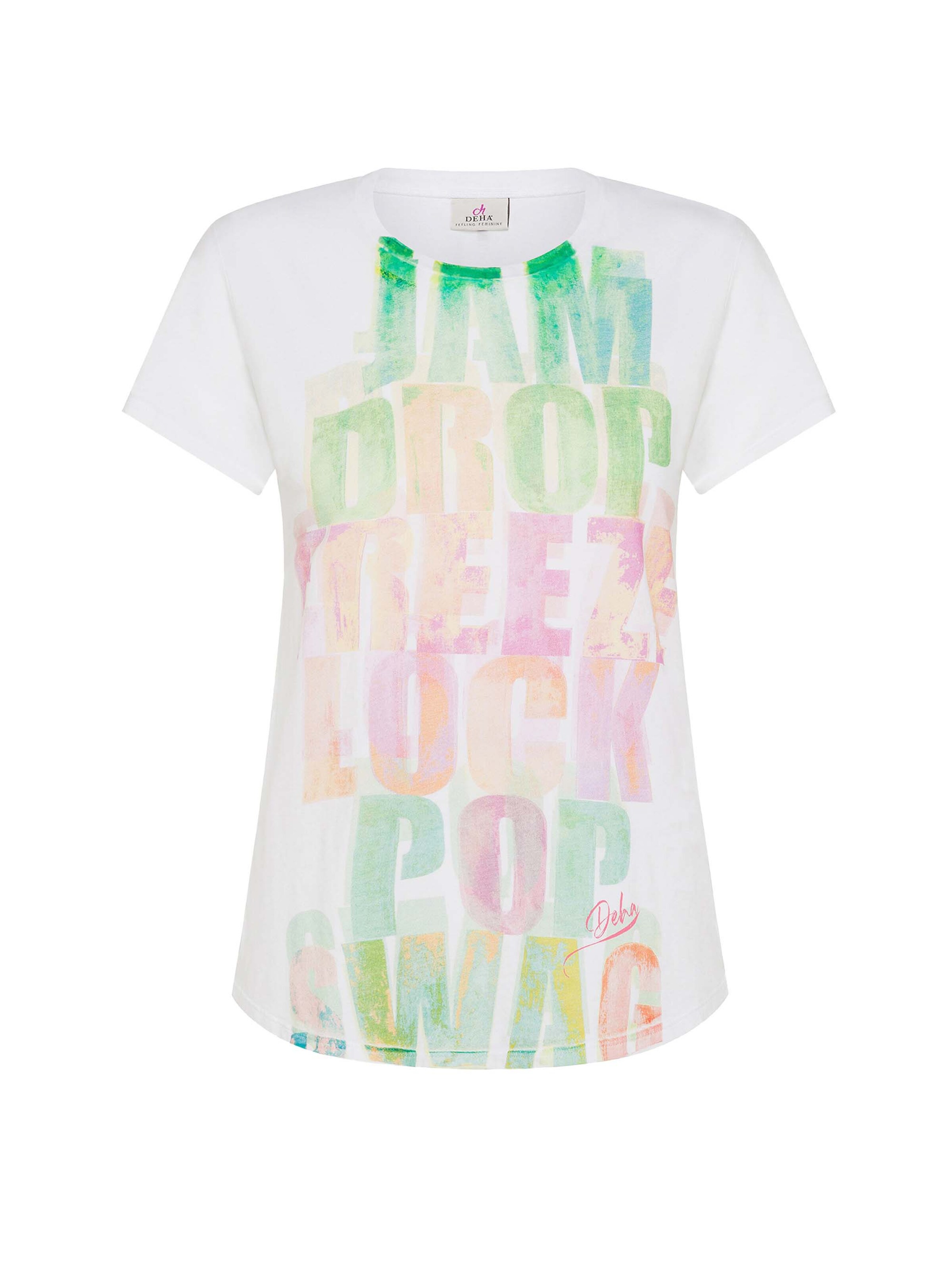 Maglietta DEHA di colore verde / rosa / bianco, Visualizzazione prodotti