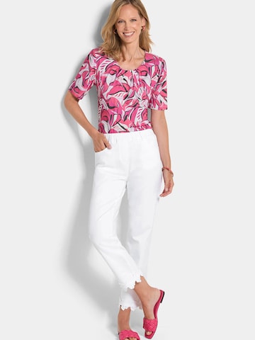 Regular Pantalon Goldner en blanc