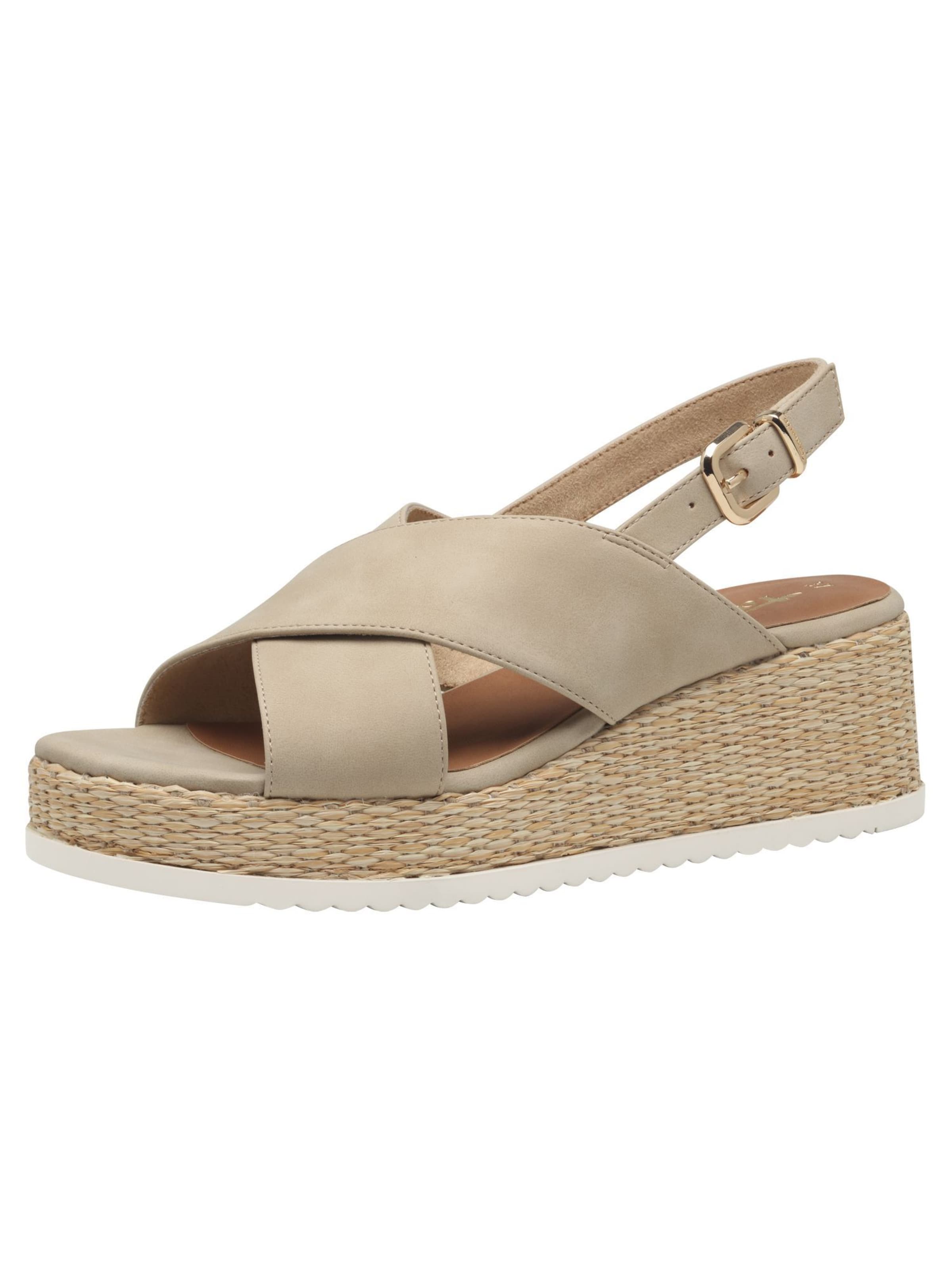 Sandales Tamaris en marron : devant