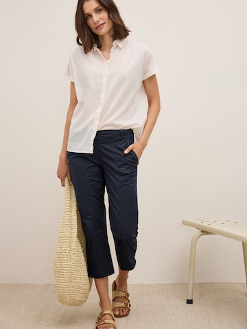 CECIL Slimfit Kalhoty 'New York' – modrá