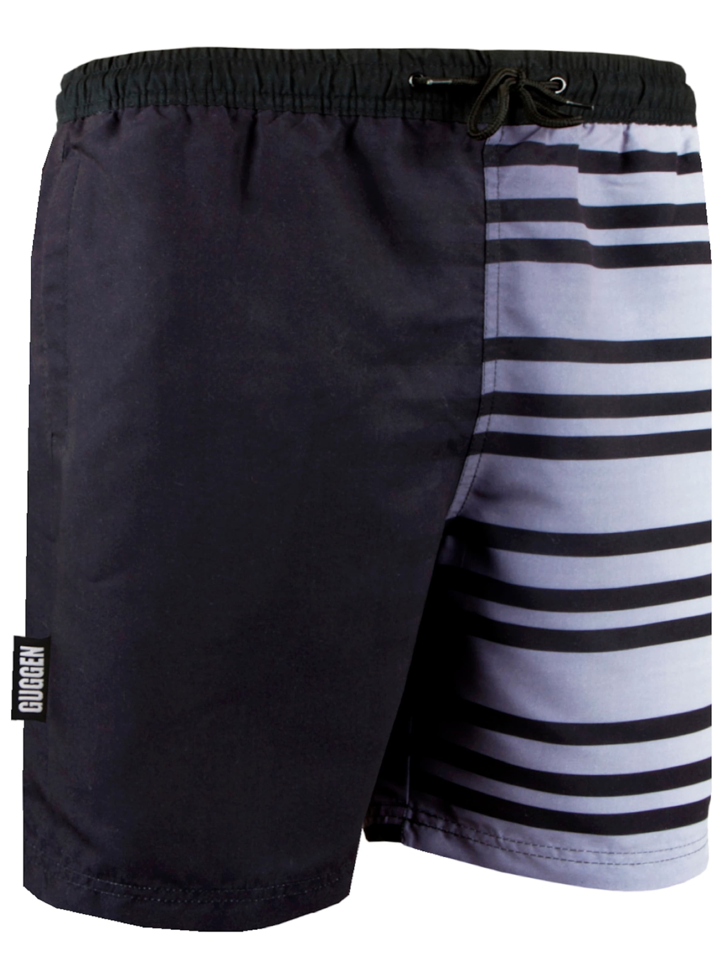 Guggen Mountain Badeshorts 'Boardshorts B1'‌‌‌‌‌‌ in Schwarz