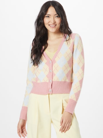 Cardigan Nasty Gal en rose : devant