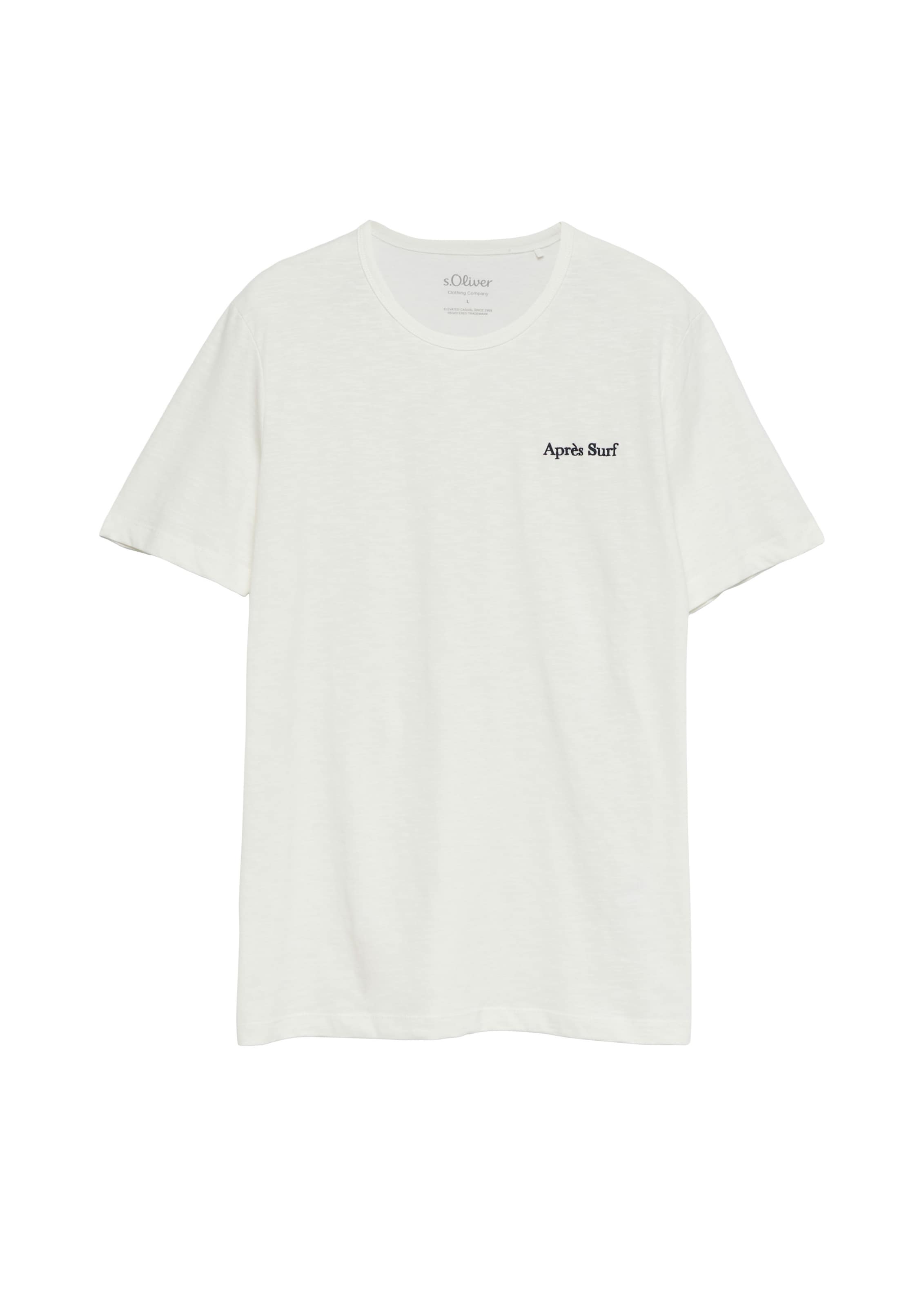 T-Shirt s.Oliver en beige : devant