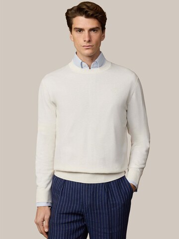 Hackett London Trui 'ESS' in Wit: voorkant