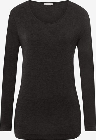 T-shirt 'Natural Elegance' Hanro en noir : devant