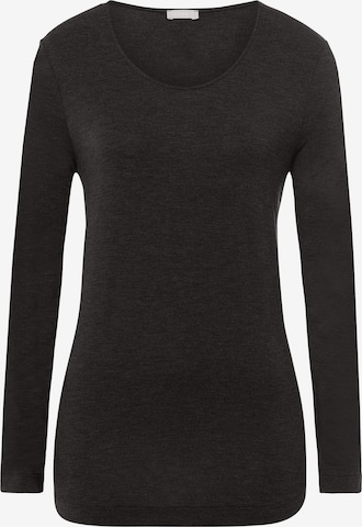 Hanro Shirt 'Natural Elegance' in Zwart: voorkant