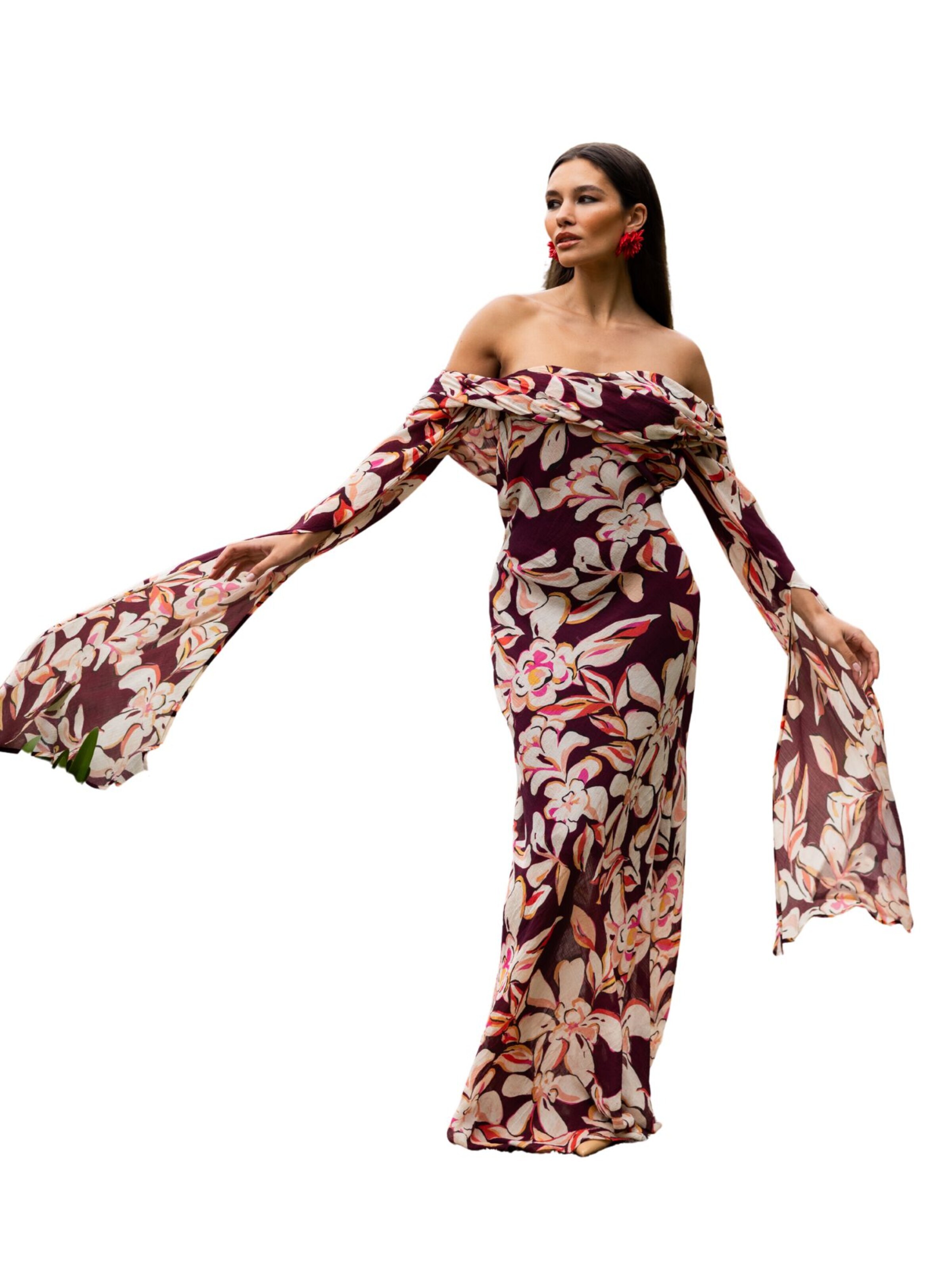Abito da cocktail 'Habarana' di Nisia PartyWear in rosso