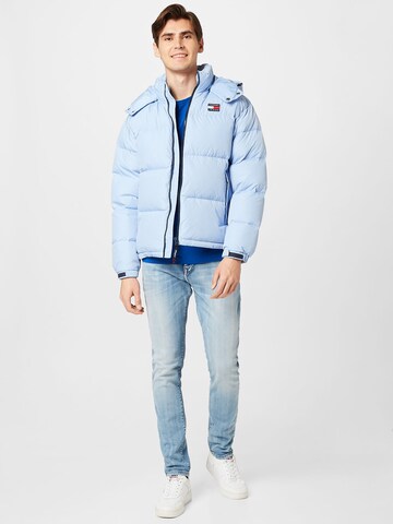 Tommy Jeans Winterjas 'Alaska' in Blauw