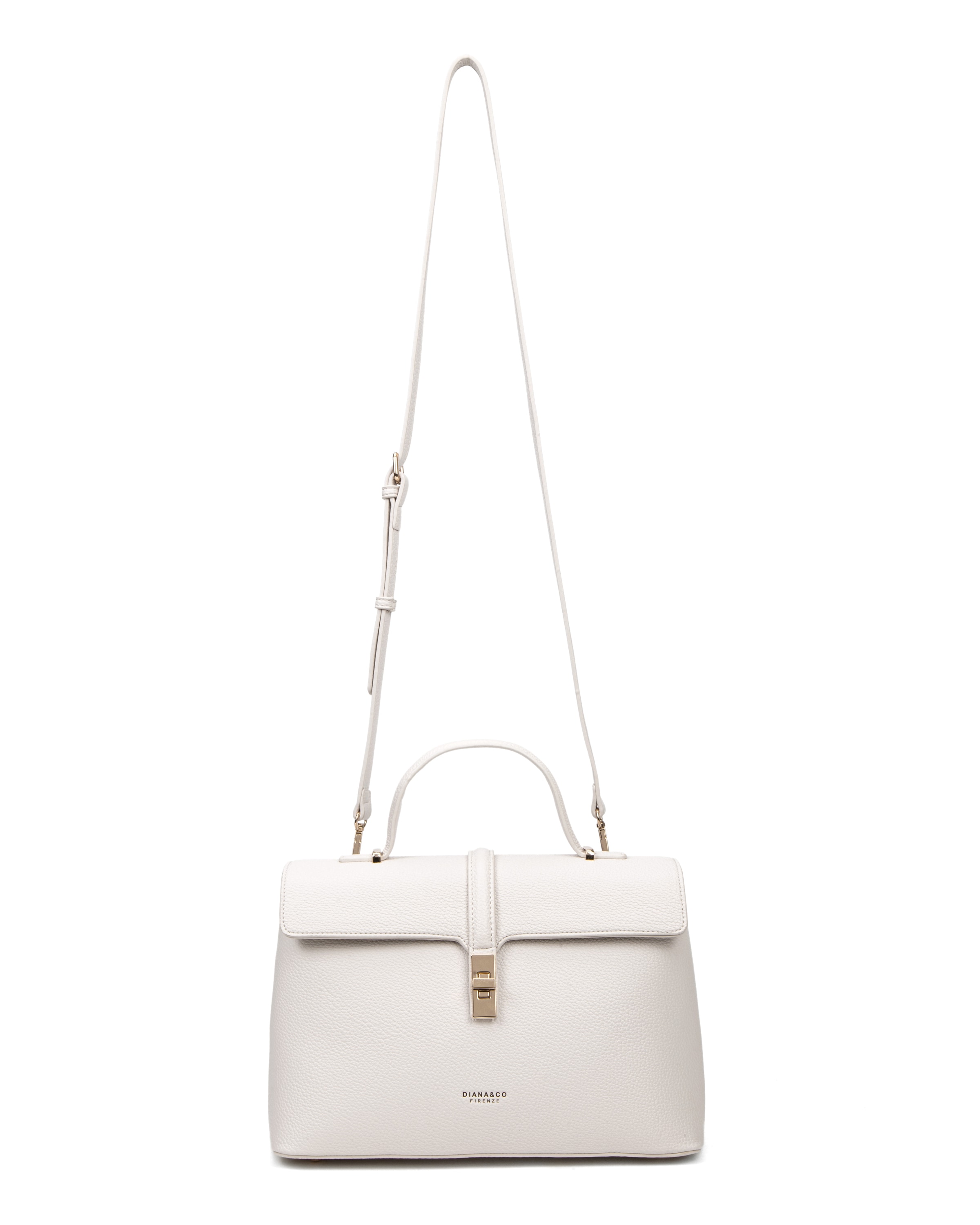 Borsa a mano di Diana&Co. in beige: frontale