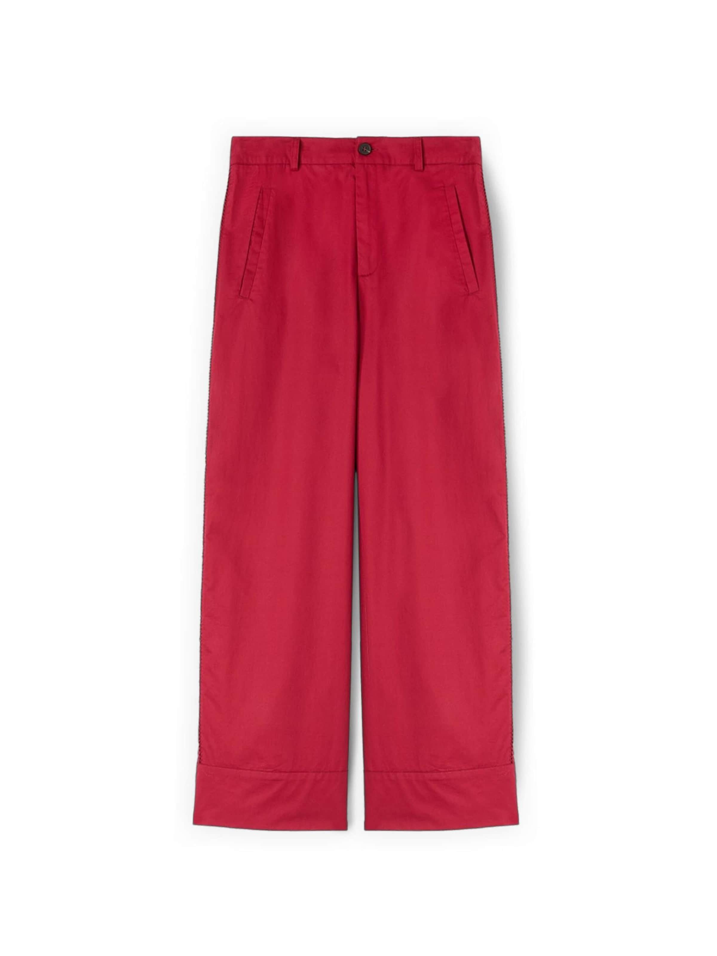 Wide leg Pantaloni di MOTIVI in rosso: frontale