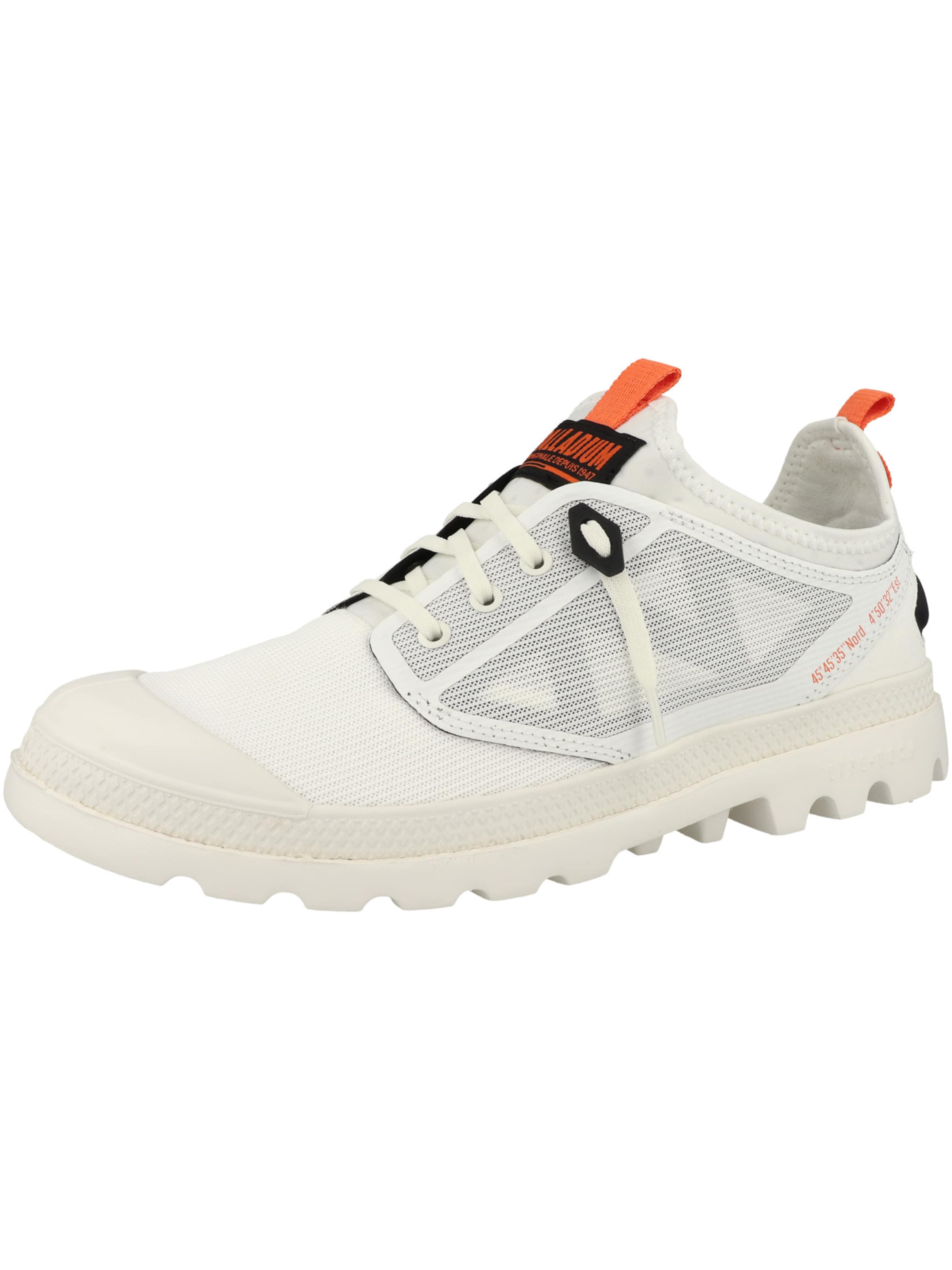 Palladium - Sapatilhas baixas 'Pampa' em branco: frente