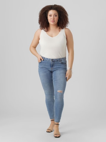 Vero Moda Curve - Skinny Vaquero en azul