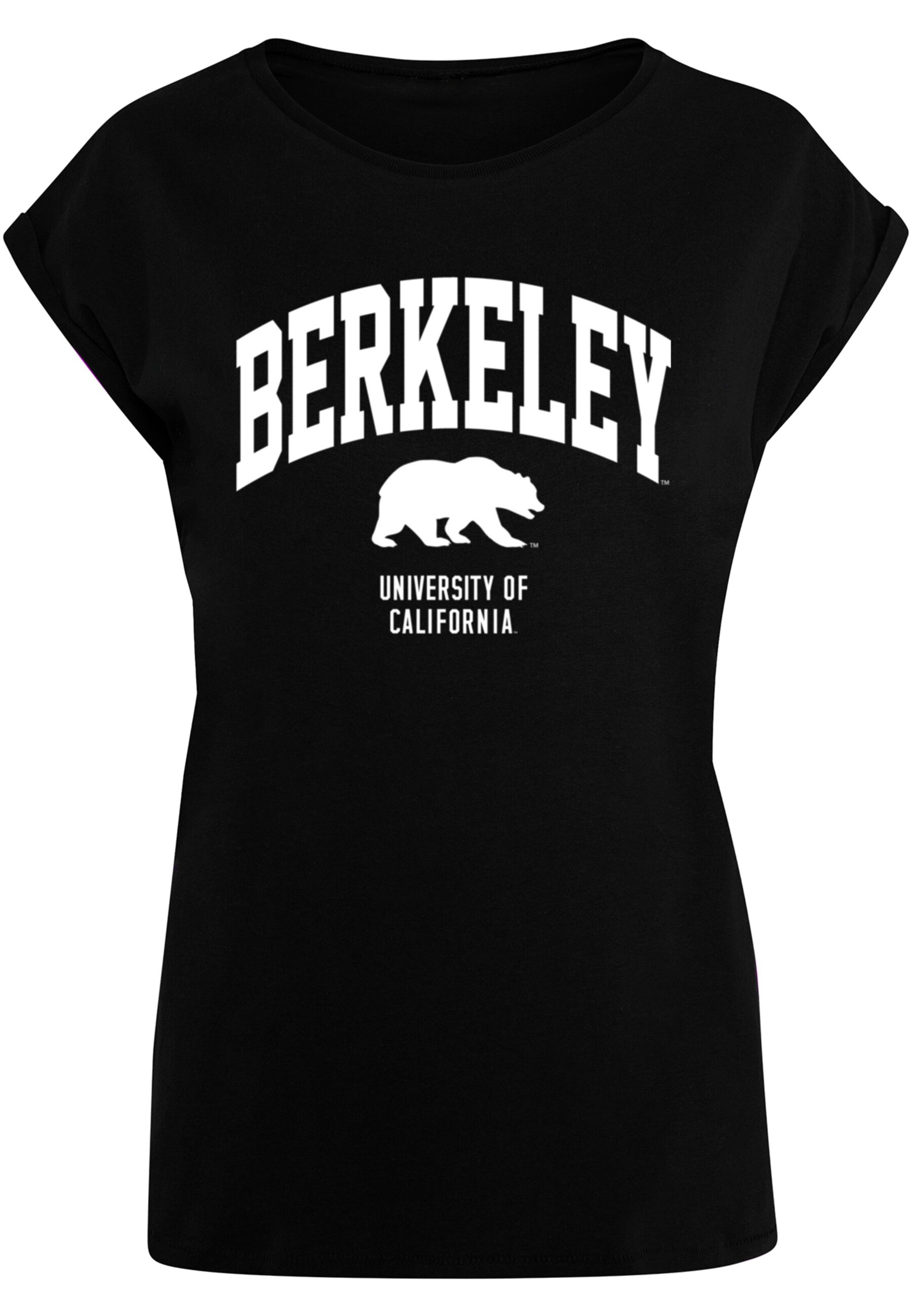 Merchcode Shirt 'Berkeley University - Bear' in Black: front