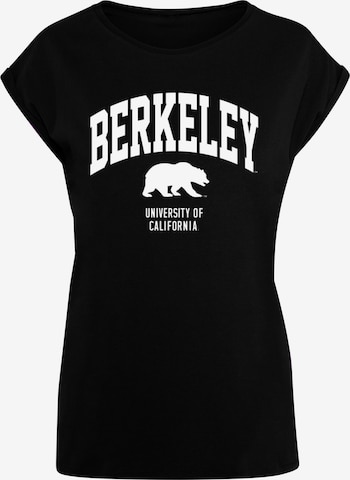 Merchcode T-Shirt 'Berkeley University - Bear' in Schwarz: predná strana