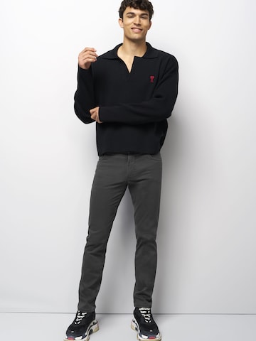 MEYER Regular Chino M5 Five Pocket in Grau